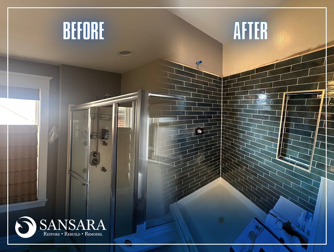 Bathroom Mold Damage Turned Into a Fresh New Space