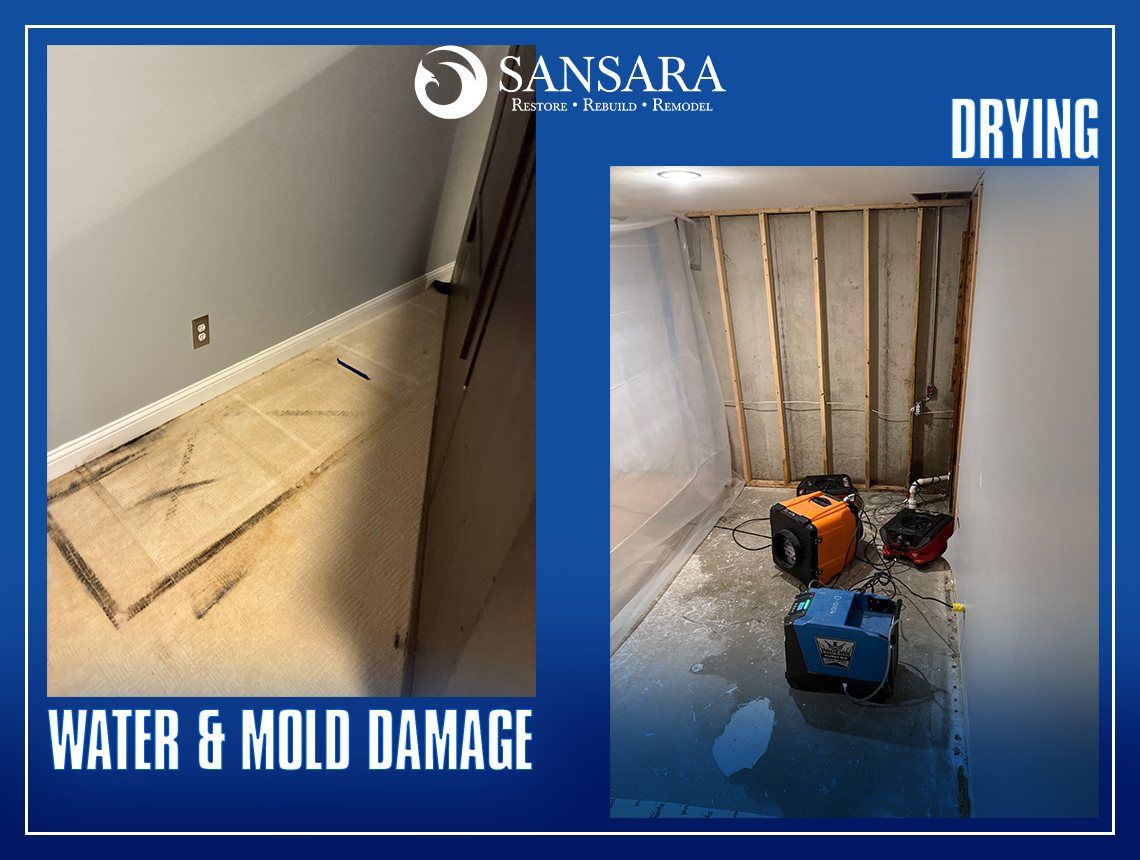 Water and Mold Damage Remediation With Structural Drying
