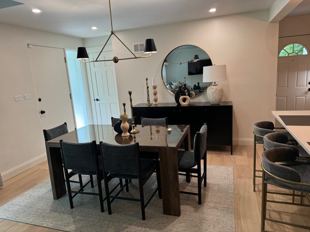 The finished dining room