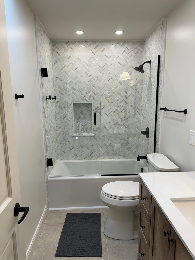 The finished guest bathroom
