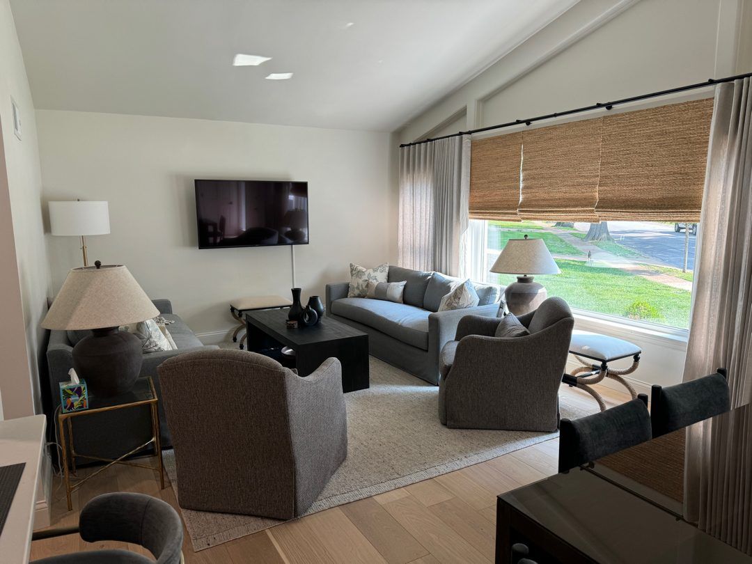 A finished living room remodel