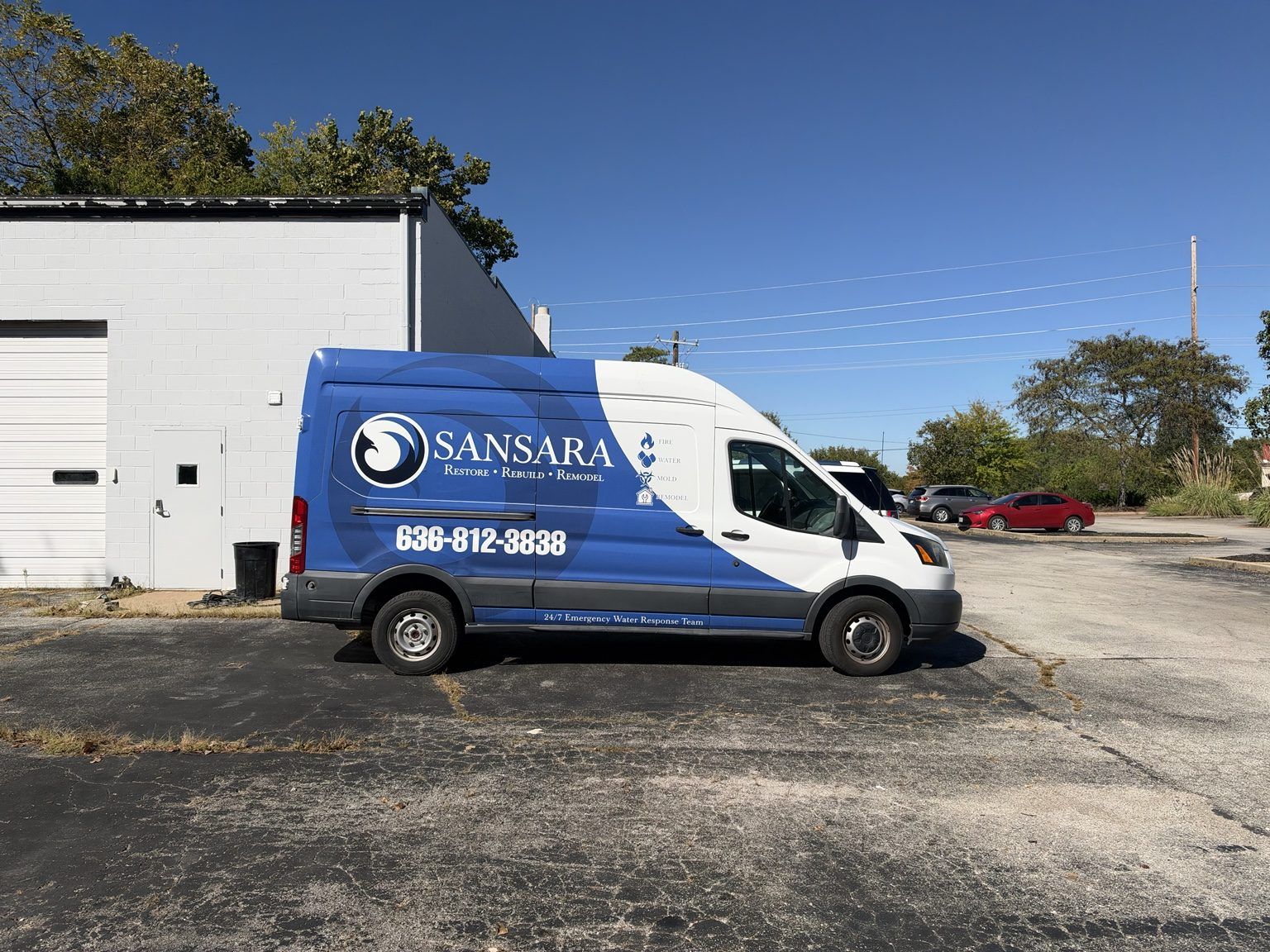 A Sansara high-roof service van