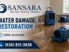 water damage restoration company banner